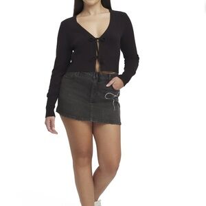 Mills by Millie Bobby Brown Women's Long Sleeve Crop Cardigan